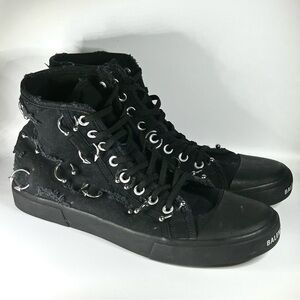 New Balenciaga Paris High Top Destroy Piercing Sneakers Mens Size 45EU/12US